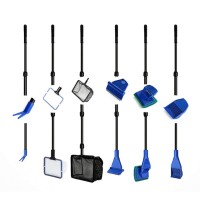 5 in 1 Fish Tank Aquarium Cleaning Brush Gravel Rake Adjustable Tools